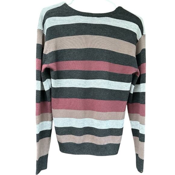 EXPRESS NWT 60.00 Stripe V-Neck Sweater Size XS - Picture 4 of 5